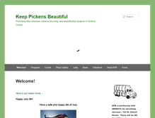 Tablet Screenshot of keeppickensbeautiful.com